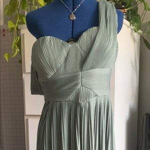 ASOS sage green bridesmaid dress. Size 4.